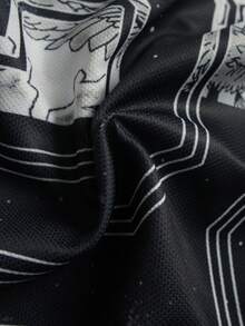 ROMWE MEN 2026 Spring/Autumn/Summer Men's Fashion Casual Digital Print Sleeveless Top, Street Style Tank Top - Multicolor - View 4