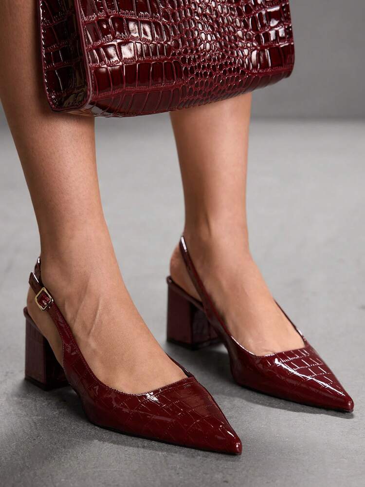 CUCCOO SZL Women's Pointed Toe Polka Dot Pattern Bow Decor Dress Pumps, Fashionable And Versatile For Daily Commute