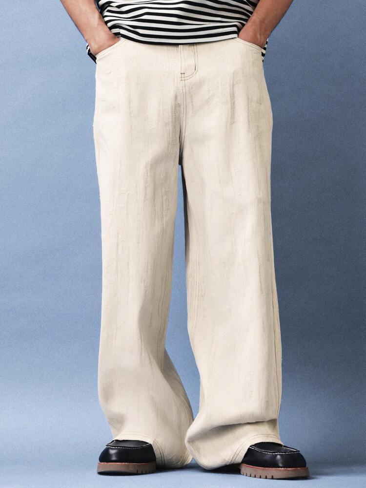 Wide Leg Light Wash Denim Jeans