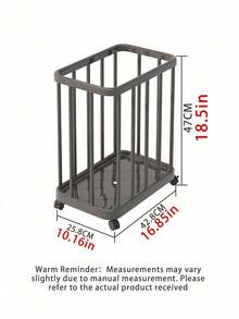 1pc High-End Movable Laundry Basket With Yoga Mat Storage, Large Capacity Dirty Clothes Hamper With Wheels For Bathroom, Multipurpose Storage Basket - Multicolor - View 7