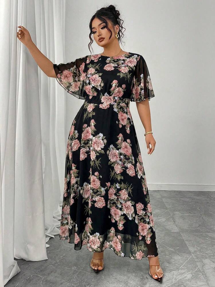 midi blue dresses for women Puffed Sleeve Backless Satin Dress formal dinners TARIFFUPDATE:ROUND_2_2025-04-18 Classic Satin Ball Gown Cape:Without Cape