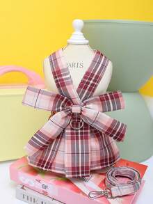 PETSIN Pet Chest And Back Skirt, Cat Traction Strap, Animal Collar Set, Pet Supplies Strap Skirt, Dog Walking Princess Skirt, Pet Chest And Back Skirt+Rope Sweet Princess Skirt, Small Clothing, Animal Tools - Multicolor - View 3