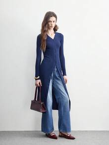 CUCCOO BIZCHIC 女士尖头漆皮酒红色简约日常通勤优雅时尚后跟系带露跟平底鞋 - 酒紅色 - 查看 6