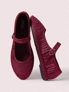 Plisado de seda burdeos / 570 rojo