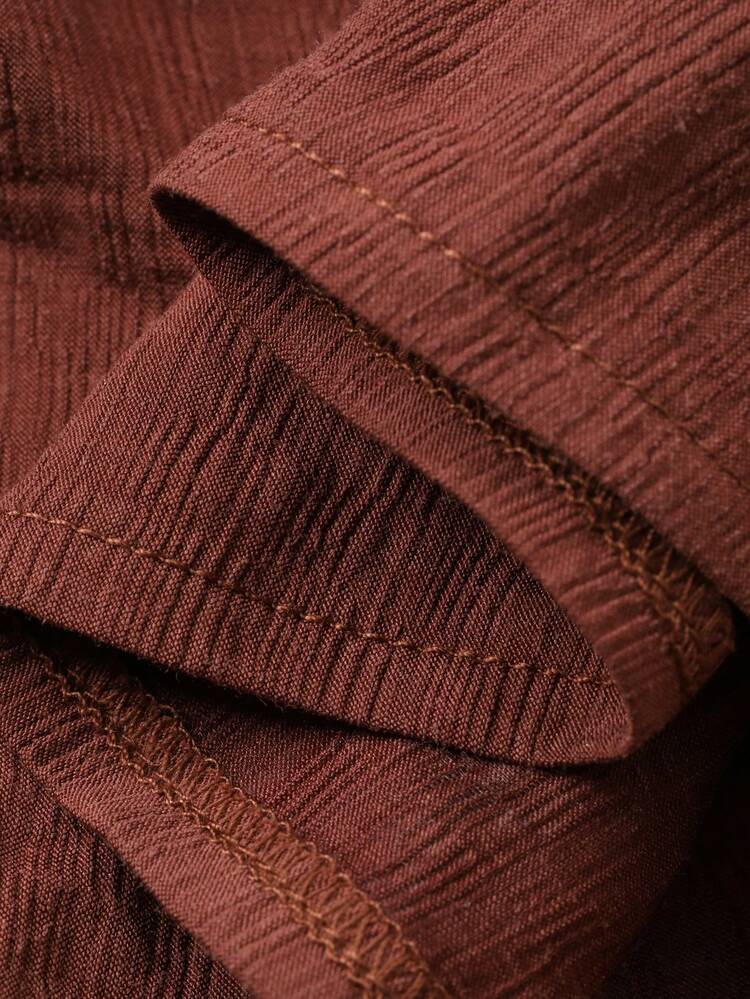 Women's Casual Textured Pocket Blazer Jacket And Skirt 2 Pieces Set, Spring/Summer