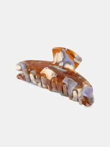 MOTF MICRO-INLAID ACETATE HAIR CLAW CLIP (RANDOM PATTERN) - Coffee and blue color mixing - View 3