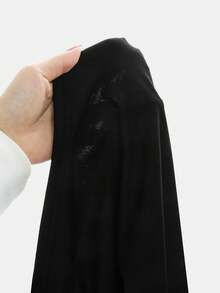 Girlism Áo hai dây dáng ôm, màu trơn, thiết kế nhún eo, dành cho bé gái tuổi teen, có lớp lót cotton. - màu đen - Xem 6