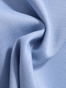 SHEIN Bộ áo khoác tay phồng họa tiết hoa và váy cho bé gái tuổi teen, thích hợp mặc mùa hè. - Màu xanh lam - Xem 7