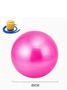 1 Pregnant Women's Ball, Prenatal Yoga, Pilates, Smooth Yoga Ball, Beginner's Thick Explosion-Proof Fitness, Childbirth, Midwifery, Balance Ball+Foot Press, Random Inflatable Tube - Pink - View 9
