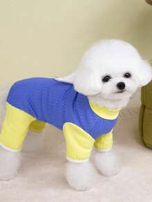 PETSIN 狗狗服装、猫咪服装、小型动物服装、春夏新品、猫咪服装、休闲服装、居家狗狗服装、小型动物连体衣 - 彩色 - 查看 11