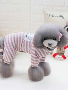 PETSIN Dog Clothing, Cat Clothing, Small Animal Four Legged Clothing, Spring And Summer New Items, Cat Clothing, Casual Clothing, Home Dog Clothing, Small Animal Jumpsuit - Multicolor - View 10