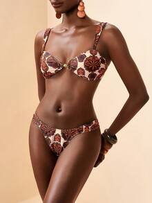 Zivah 女士比基尼套装 - 白色 - 查看 3