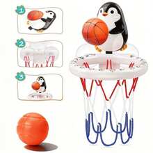 MINKOJA 婴儿洗澡玩具 儿童戏水玩具套装 浴室浴缸吸盘式投篮篮筐配3个球 儿童洗澡玩具 - 彩色 - 查看 4