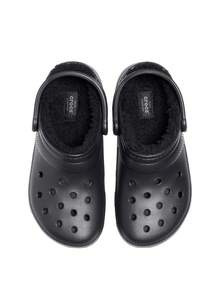 Crocs Classic Lined Unisex Clog Black CR203591 BKBK - Black - View 2