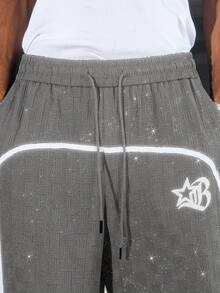 PAVTROS Pantalones con textura y brillo para jóvenes - Gris - Ver 5