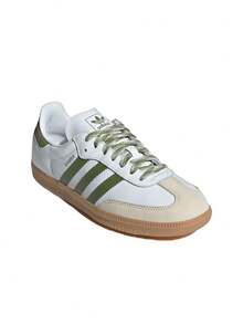 Samba OG Women's Shoes Cloud White / Tech Olive / Gum JS1352 - White Green - View 2