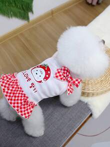 PETSIN 狗狗服装、猫咪服装、动物裙装、宠物春夏新品系列、幼犬连衣裙、公主风百搭连衣裙、条纹印花、小型动物服装、清凉防晒霜 - 彩色 - 查看 13