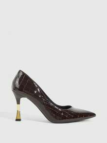 CUCCOO SZL Women Pumps - Embossed coffee brown - View 3