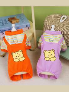 PETSIN Pet Clothing, Dog Clothing, Cat Four Legged Clothing, Casual Overalls, Spring And Summer New Small Animal Overalls, Traction Buckle Jumpsuit, Pet Supplies, Casual Overalls - Multicolor - View 6