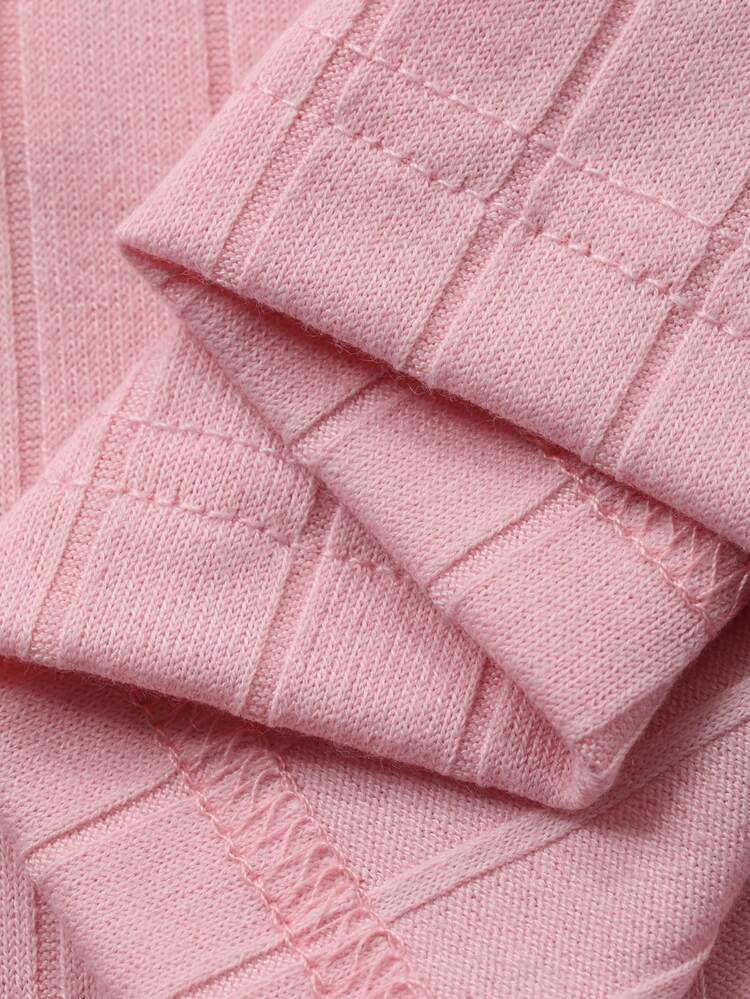 Women's Korean Design Half Button Placket T-Shirt, Slim Fit Cozy Base Layer Top, Fashionable Stylish, Autumn/Winter