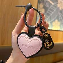 创意混搭挂饰 - 5款不同颜色的心形钥匙扣吊坠，可定制装饰您的包包和背包 - 彩色 - 查看 2
