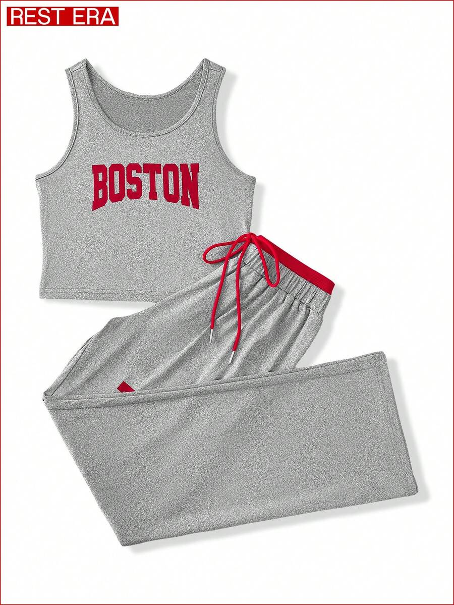 Women Pajama Sets - Light Grey - View 1