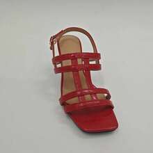 Rosivie Women's Fashionable Versatile High Heel Sandals, Summer - Red - View 11