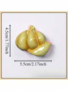 1个/3个/4个/5个/5个-1/6个/6个-1/7个/8个/9个/10个/10个-款式1/10个-2/11个 新款卡通水果蔬菜造型磁性树脂冰箱贴，自然风磁性冰箱贴，可爱装饰品，桌面配件，厨房办公室白板储物柜和洗碗机个性化装饰品，厨房装饰，家居装饰，情人节礼物，送给朋友和亲戚的礼物 - 彩色 - 查看 8