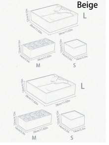 6-Piece Drawer/Desktop Cosmetics Storage Box, Dressing Table Storage Box, Anti Drop Multi Compartment Small Item Storage Box, Exquisite Storage Box, Room Decoration, Home Decoration, Autumn Decoration, Bedroom Decoration - White - View 9