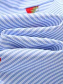 Cozy Pixies Bộ đồ 2 món cho bé gái: Áo không tay cổ tròn in hình dâu tây và quần cạp chun. - Nhiều màu - Xem 4