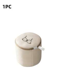 1个装精细网眼文胸洗衣袋，精致内衣保护套，机洗防拉伸损伤，透气网眼，耐用拉链封口，可重复使用，便携，适合女性日常使用、旅行、健身、居家必备，春夏简约纯色内衣护理收纳整理袋，必备单品 - 米色 - 查看 8