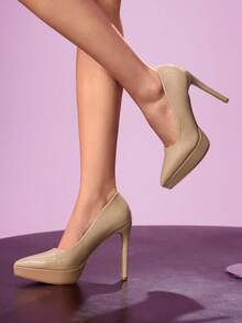 CUCCOO LuxiPop Women Pumps Valentine's Day - apricot patent leather - View 4