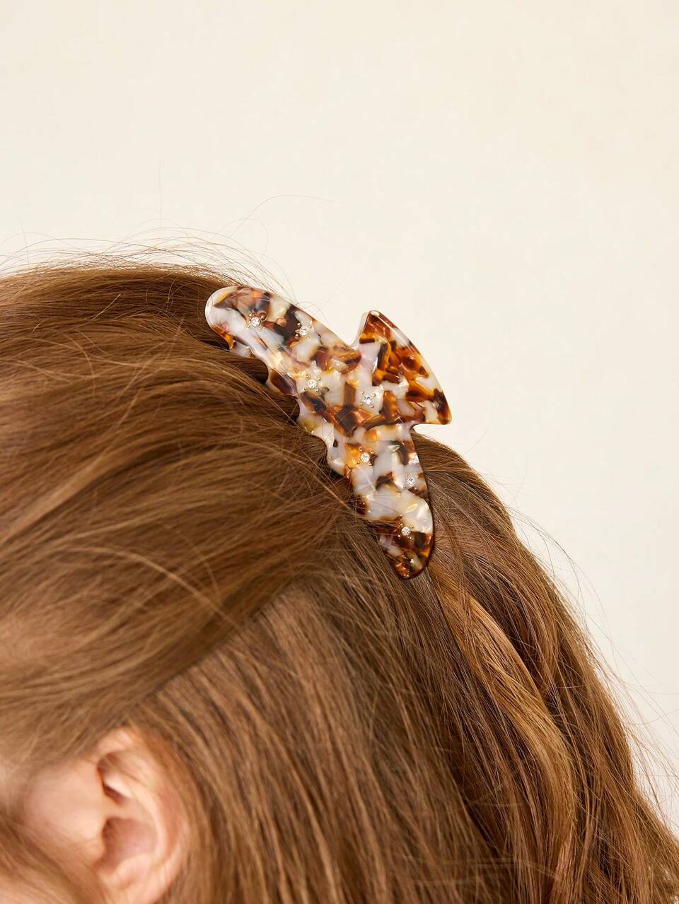 ACETIC ACID YELLOW MINI CLAW CLIP WITH INLAID GEMS HAIR CLAWS HAIR CLIPS HAIR JAW CLIP HAIR CLAMPS HAIR CLUTCH HAIR CATCHER CLIP