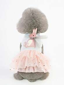 PETSIN Dog Clothing, Cat Clothing, Animal Skirts, Pet Spring/Summer New Collection, Puppy Dress, Princess Versatile Dress, Printed Stripes, Small Animal Clothing, Cool Sunscreen - Multicolor - View 11