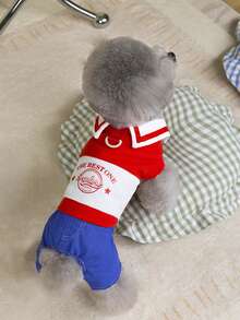 PETSIN Dog Clothing, Cat Clothing, Small Animal Four Legged Clothing, Spring And Summer New Items, Cat Clothing, Casual Clothing, Home Dog Clothing, Small Animal Jumpsuit - Multicolor - View 13