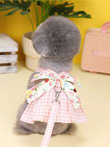 PETSIN Pet Chest And Back Skirt, Cat Traction Strap, Animal Collar Set, Pet Supplies Strap Skirt, Dog Walking Princess Skirt, Pet Chest And Back Skirt+Rope Sweet Princess Skirt, Small Clothing, Animal Tools - Multicolor - View 14