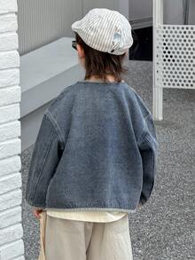 DAZY Toddler Boys' Denim Long Sleeve Jacket - Blue - View 7