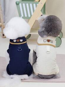 PETSIN Dog Clothing, Cat Clothing, Small Animal Four Legged Clothing, Spring And Summer New Items, Cat Clothing, Casual Clothing, Home Dog Clothing, Small Animal Jumpsuit - Multicolor - View 4