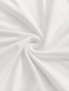 INAWLY 女士领口短袖蝴蝶结细节休闲简约 T 恤 - 白色 - 查看 5