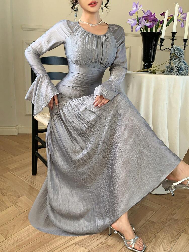 Women's Elegant Long Dress, Suitable For Spring/Summer, Valentine's Day, Wedding, Party, Formal Occasion, Slim Fit, Commuting Sundress