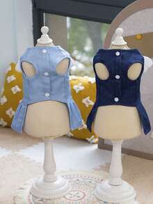 PETSIN Dog Clothing, Cat Clothing, Animal Skirts, Pet Spring/Summer New Collection, Puppy Dress, Princess Versatile Dress, Printed Stripes, Small Animal Clothing, Cool Sunscreen - Multicolor - View 8