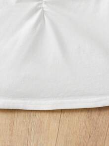 SHEIN 2pcs Tween Girls Fitted Casual Ditsy Floral Ruffle Hem Camisole & Mini Skirt Set - Multicolor - View 6