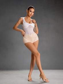 CUCCOO SZL Sexy New Summer Gold Criss-Cross Strap Fashionable Charming Sexy Women's High Heel Sandals, Slim Strap Square Toe Stiletto Heels Open Toe Sandals - Khaki - View 7