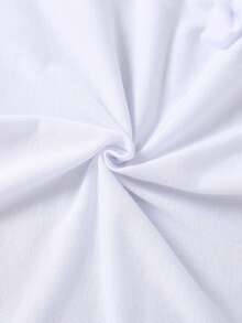 SHEIN Streecool Kids 男童卡通字母图案T恤 - 白色 - 查看 7