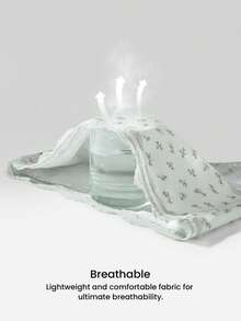 LUVLETTE Bộ 3 quần lót nữ cạp cao bằng cotton viền ren, kiểu quần đùi ngắn cơ bản - Họa tiết hoa, viền ren - Màu xanh lá cây - Nhiều màu - Xem 7