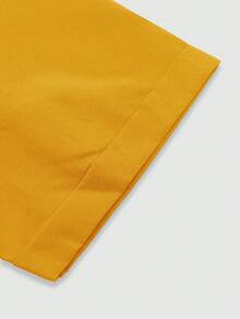 Manfinity EZcore 男士时尚休闲短袖衬衫，口袋设计，宽松版型，适合通勤、户外活动、大学校园、节日礼物等多种场合。 - 黃色 - 查看 6