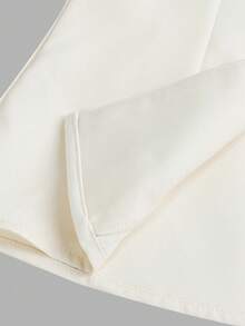 Firerie Kids Tween Girls' Casual Elegant Commute Street Fashion Jacquard Striped Button-Front Sleeveless Vest Top And Straight Leg Pants Set - Khaki - View 3