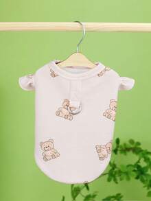 PETSIN Pet Clothing, Dog Clothing, Cat Hoodie, Casual Vest, Spring And Summer New Item, Small Animal Printed Vest, Cool Casual Wear, Cartoon Hoodie - Multicolor - View 4