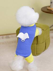 PETSIN 狗狗服装、猫咪服装、小型动物服装、春夏新品、猫咪服装、休闲服装、居家狗狗服装、小型动物连体衣 - 彩色 - 查看 12