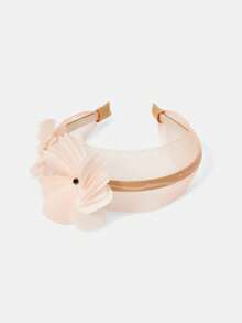 MOTF PREMIUM BIG PINK FLOWER MESH HEADBAND - Baby Pink - View 8